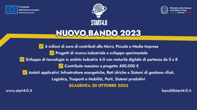 Il Competence Center genovese Start 4.0 apre il nuovo bando: 6 milioni di euro per l’innovazione delle PMI