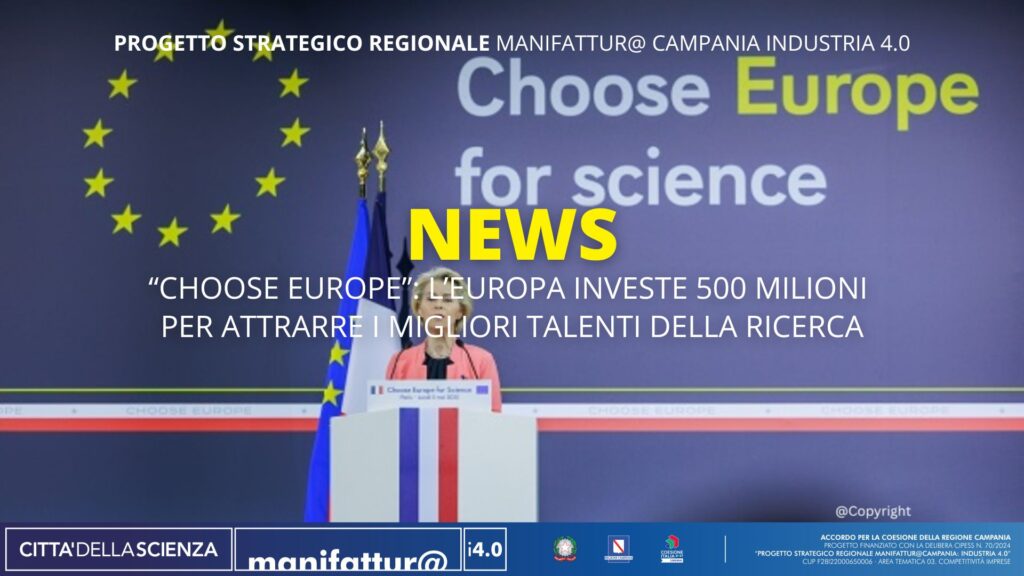 “Choose Europe”: l’Europa investe 500 milioni per attrarre i migliori talenti della ricerca