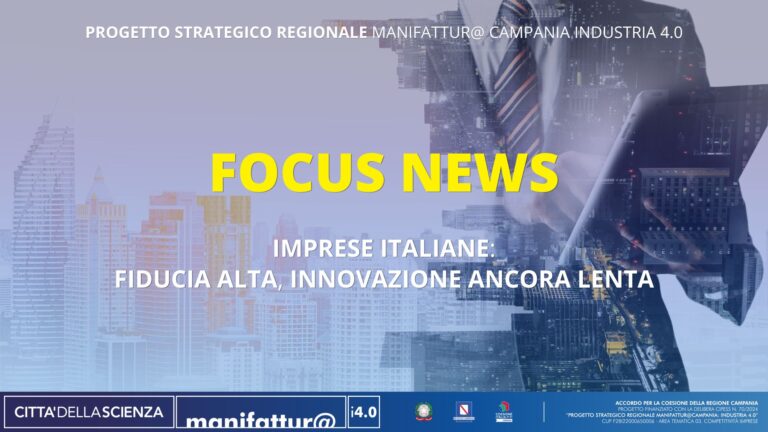 Imprese italiane: fiducia alta, innovazione ancora lenta