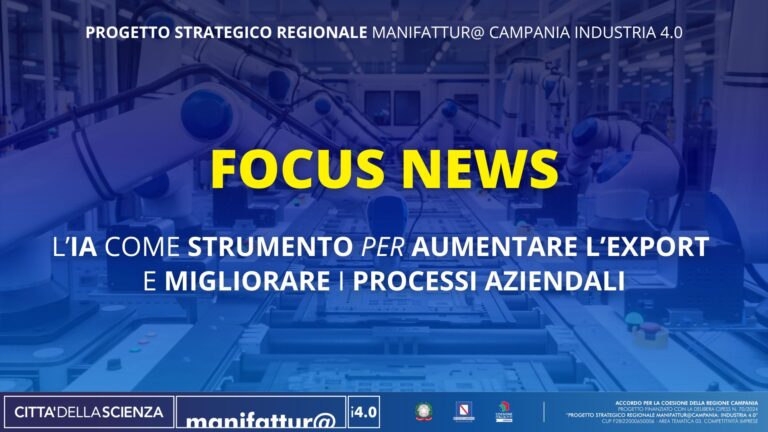 L’AI come strumento utile per aumentare l’export e migliorare i processi aziendali