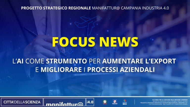 L’AI come strumento utile per aumentare l’export e migliorare i processi aziendali